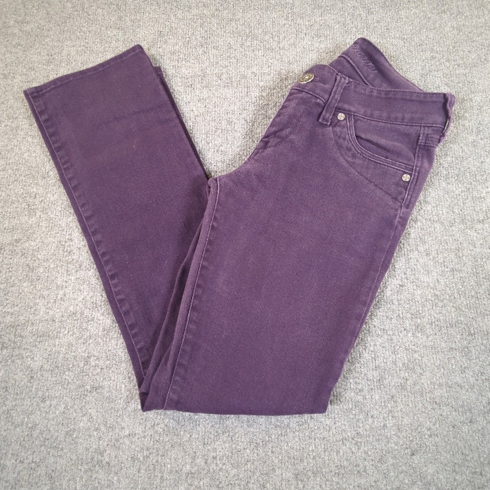 Delias Morgan Purple Low Rise Skinny Jeans Womens Size 00S D2004SYBEQP